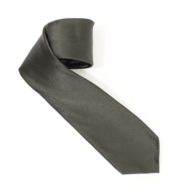 TOMORROWLAND GOODS「TOMORROWLAND シルク ソリッドネクタイ」|ネクタイ・蝶ネクタイ|15 グレー