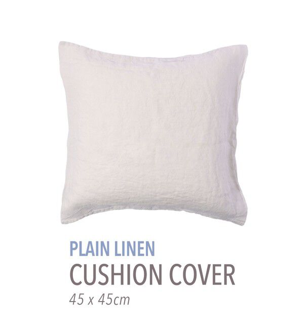 TOMORROWLAND HOME「プレーンリネン クッションカバー（45cm &times; 45cm）」|クッション・クッションカバー|13 ライトグレー