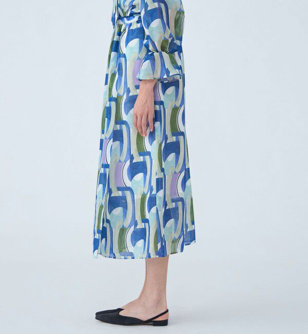 Ballsey「オプティカルプリント イージーラップスカート」|スカート|