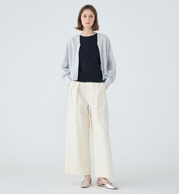 MACPHEE「ドライレーヨン Vネックカーディガン」|カーディガン|