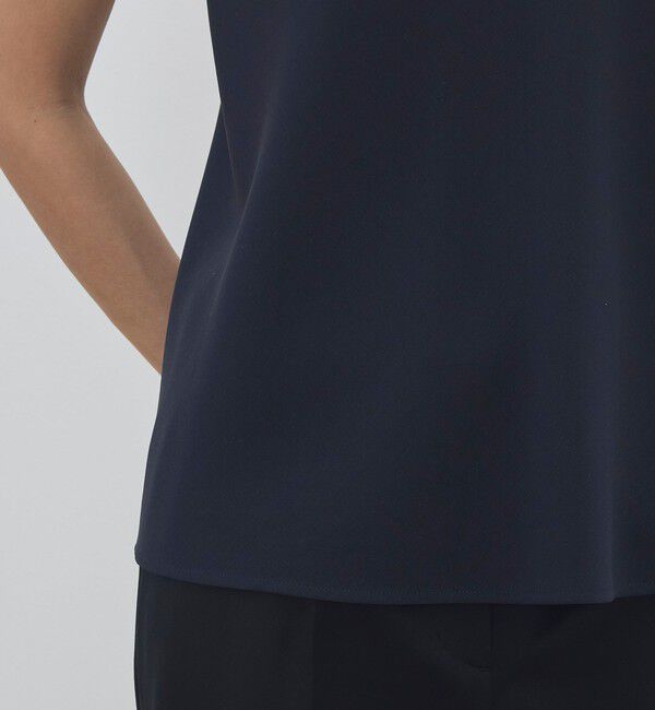 DES PRES「ライトダブルクロス ノースリーブトップス」|シャツ・ブラウス|