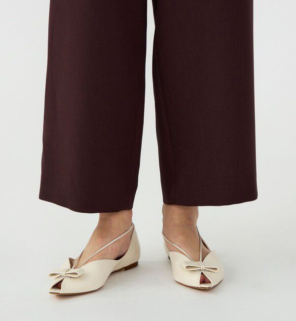 Ballsey「パウダリーストレッチツイル セミワイドパンツ」|その他|