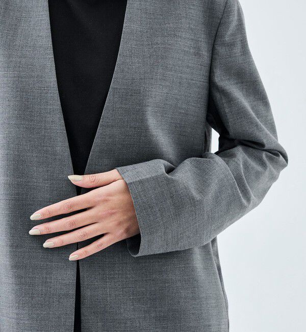 Edition「Super140&rsquo;sトロピカルウール ノーカラージャケット」|ノーカラージャケット|