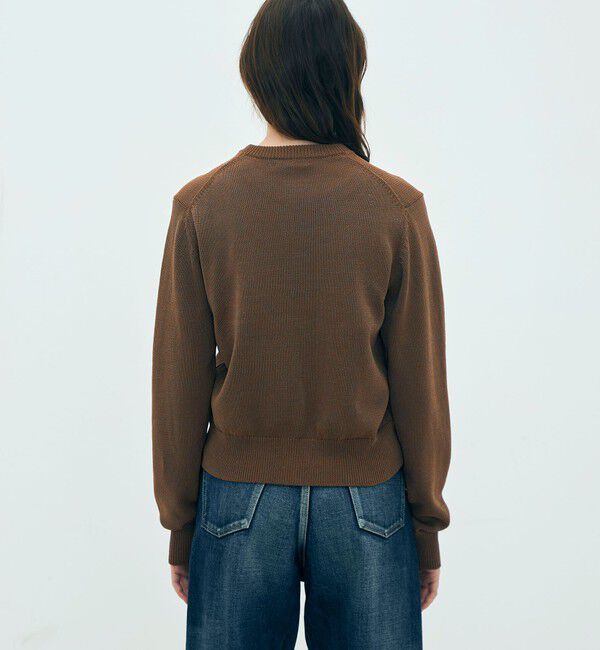 Edition「edition pourell コットンナイロン シャンブレーニットカーディガン」|カーディガン|