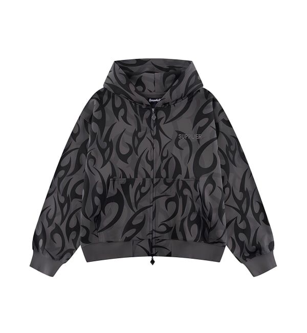 JOINT WORKS「SUPPLIER / サプライヤー Tribal Camo Zip Hoodie」|パーカー|ブラック