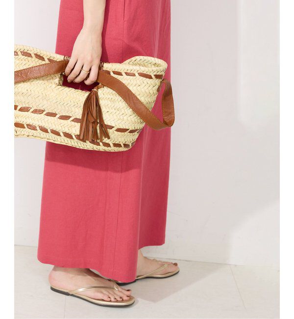 SLOBE IENA「リネンレーヨンノースリーブナローワンピース」|ワンピース|