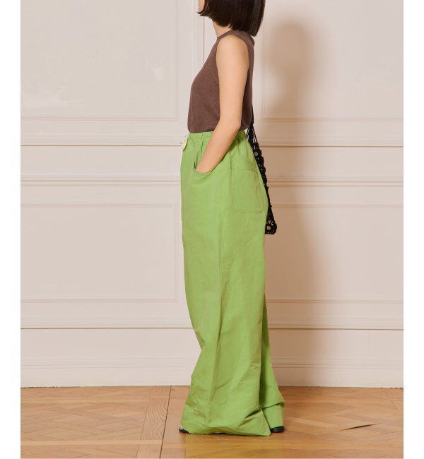 IENA LA BOUCLE「IENA LA BOUCLE コットンリネンスラブワイドパンツ」|その他|