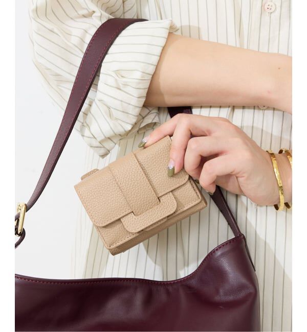 SLOBE IENA「《WEB限定カラーあり/追加》tov/トーヴ SLOBE別注 ミニウォレット」|財布|ベージュ