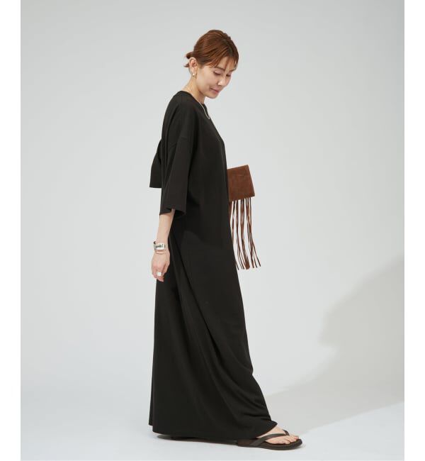 VERMEIL par iena「INSCRIRE アンスクリア Raffy Gauze マキシドレス I26SS-CUT8」|ワンピース|