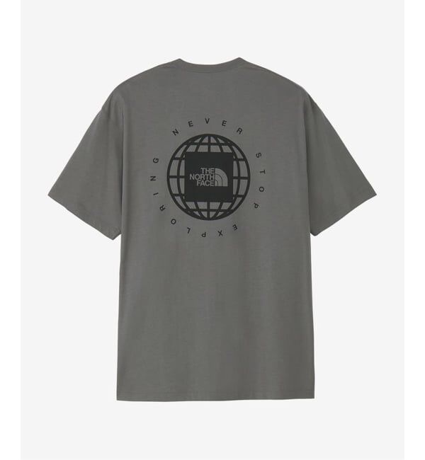 417 EDIFICE「THE NORTH FACE / ザ ノースフェイス S/S GEO Square Logo Tee」|Tシャツ・カットソー|グレー