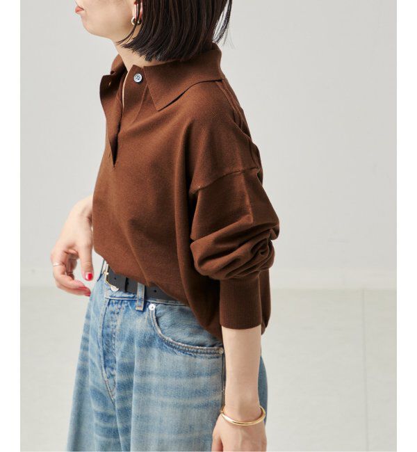 journal standard L'essage「Washable/victria襟付プルオーバー」|ニット・セーター|