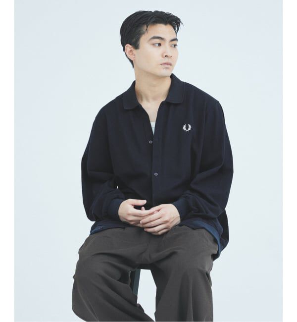 JOURNAL STANDARD「FRED PERRY / フレッドペリー 別注  フル ボタン ピケ ポロシャツ」|シャツ・ブラウス|