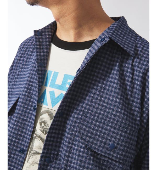 JOURNAL STANDARD relume「ストレッチ サッカー ミニ チェック 半袖 シャツ」|シャツ・ブラウス|