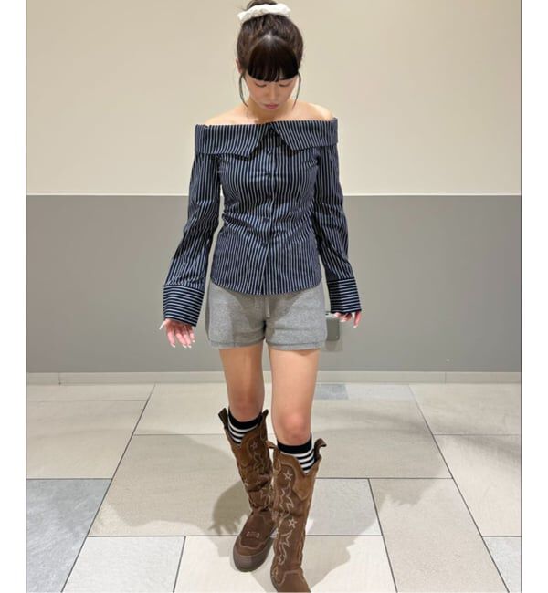 Oriens JOURNAL STANDARD「オフショルダーシャツ」|シャツ・ブラウス|