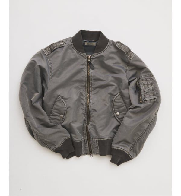 JOURNAL STANDARD relume「ガーメントダイ L-2B フライトジャケット」|ミリタリージャケット|ブラック B