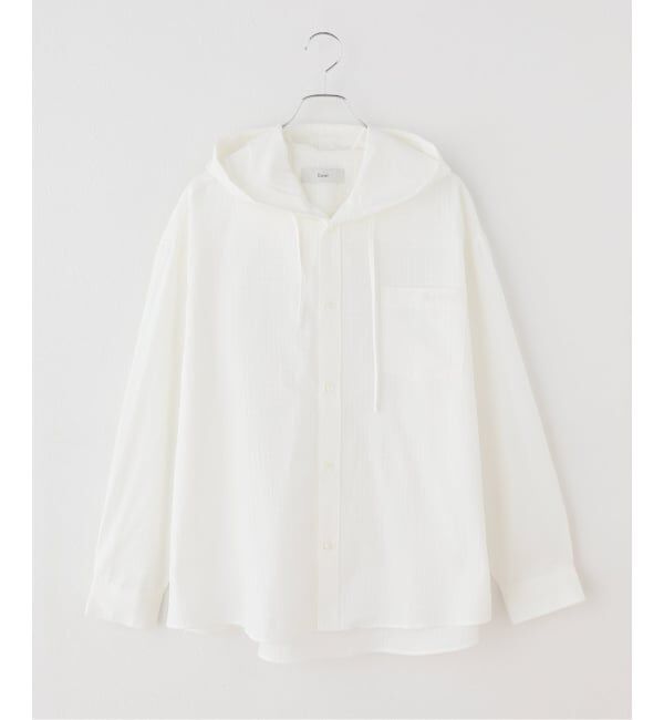 JOURNAL STANDARD「【DUNST/ダンスト】 UNISEX CLASSIC HOODED SHIRT」|シャツ・ブラウス|ホワイト
