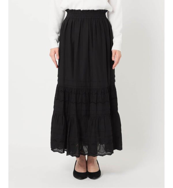 JOURNAL STANDARD relume「《WEB限定追加予約2》コットンボイルタック刺繍ロングスカート」|スカート|