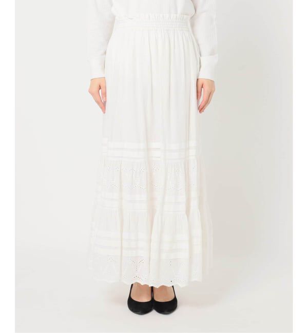 JOURNAL STANDARD relume「《WEB限定追加予約2》コットンボイルタック刺繍ロングスカート」|スカート|