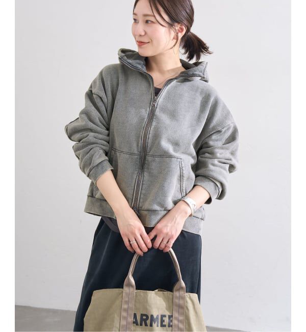 JOURNAL STANDARD「ピグメントスウェットパーカー」|パーカー|ブラック A