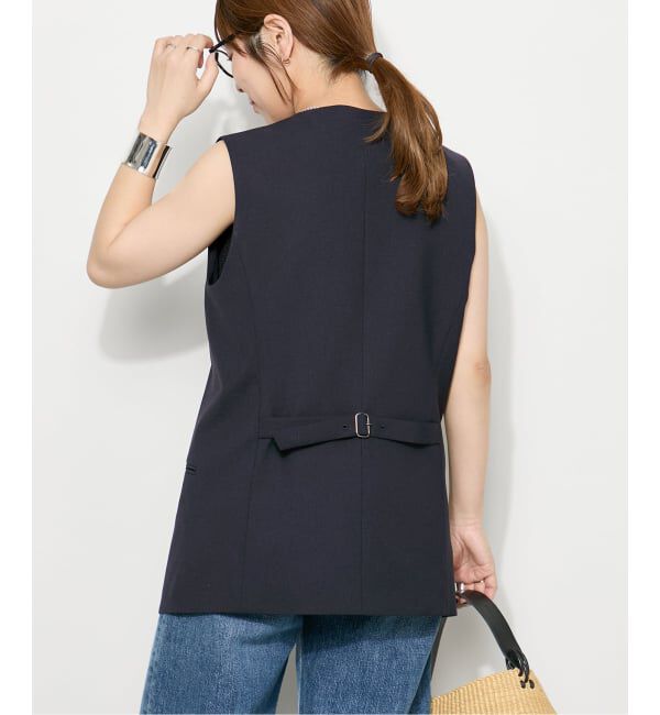 journal standard L'essage「ウーリーノライトノーカラーベスト」|ダウンベスト・ベスト|