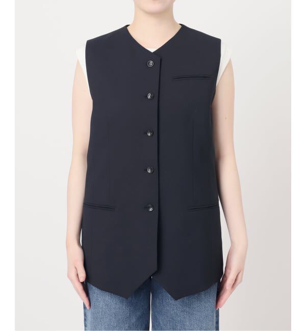 journal standard L'essage「ウーリーノライトノーカラーベスト」|ダウンベスト・ベスト|