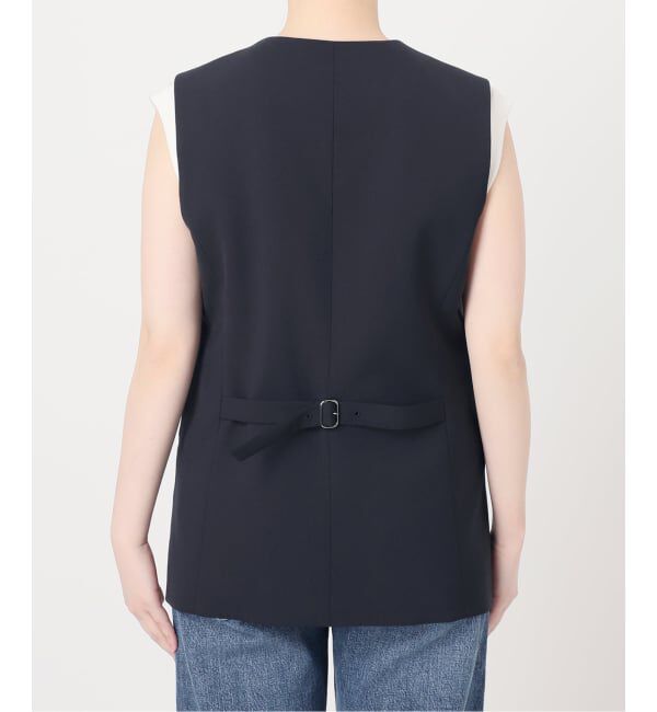 journal standard L'essage「ウーリーノライトノーカラーベスト」|ダウンベスト・ベスト|