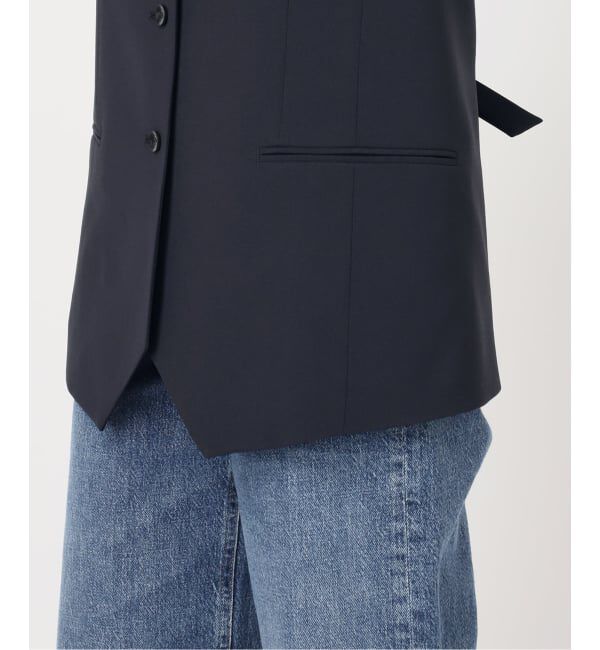 journal standard L'essage「ウーリーノライトノーカラーベスト」|ダウンベスト・ベスト|