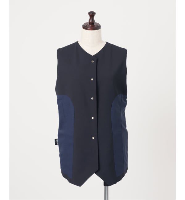 journal standard L'essage「ウーリーノライトノーカラーベスト」|ダウンベスト・ベスト|