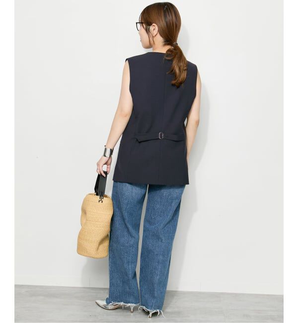 journal standard L'essage「ウーリーノライトノーカラーベスト」|ダウンベスト・ベスト|