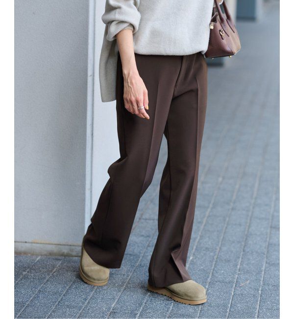FRAMeWORK「≪追加≫セミフレアパンツ3」|スラックス|ブラウン A