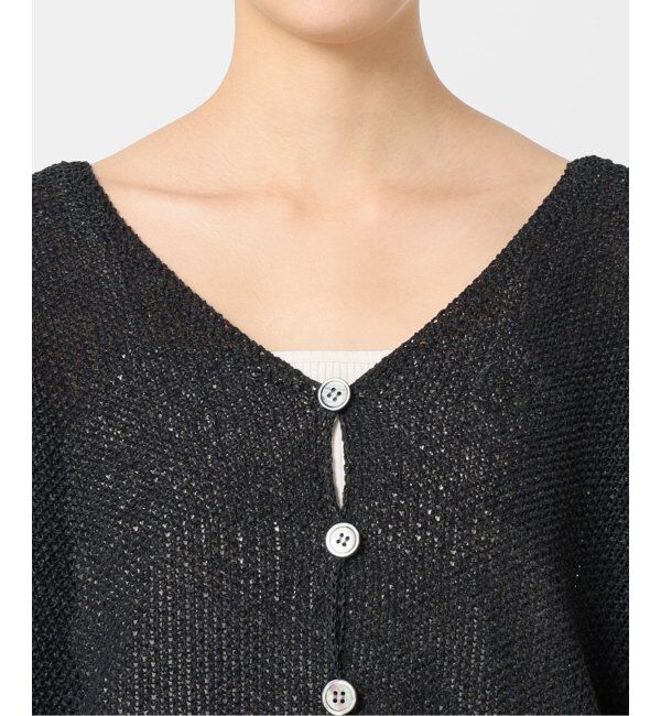 Spick and Span「ペーパーヤーンVネックカーディガン」|カーディガン|