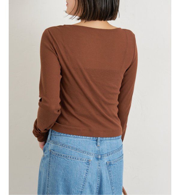 U by SPICK&SPAN「コットンテレココンパクトカーデ」|カーディガン|