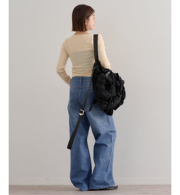 U by SPICK&SPAN「グリッタールーズバギーデニム」|デニム|