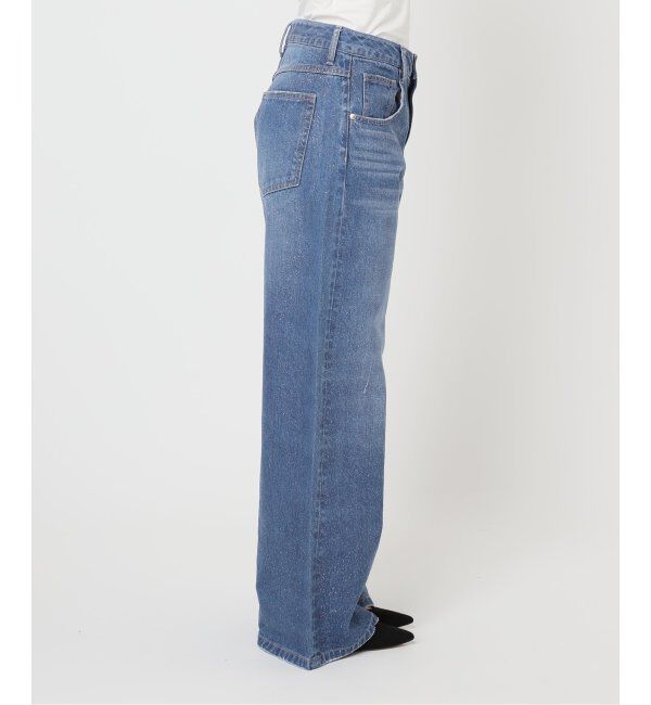 U by SPICK&SPAN「グリッタールーズバギーデニム」|デニム|