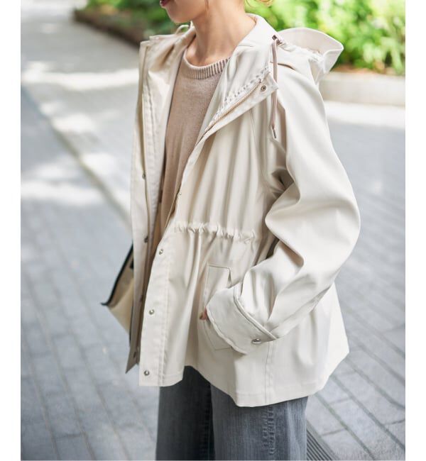 Spick and Span「撥水ツイルフーディーブルゾン」|その他|