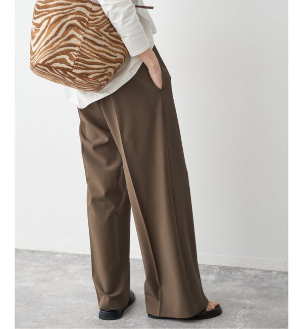 Spick and Span「ドライギャバイージースラックスパンツ」|スラックス|