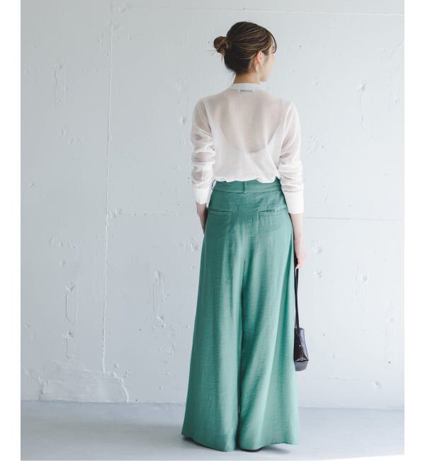 NOBLE「《予約》メッシュJ/Q シアークルーショートカーディガン」|カーディガン|