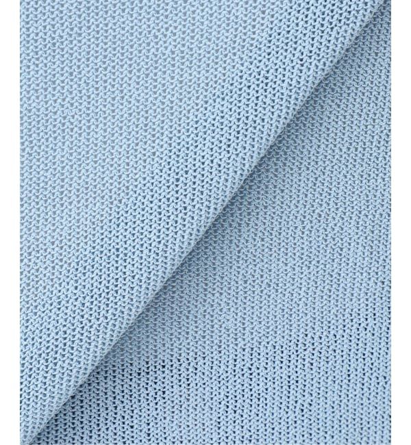 NOBLE「《追加予約》ペーパーヤーン裏天竺プルオーバー(グリーン・ブルー)」|ニット・セーター|