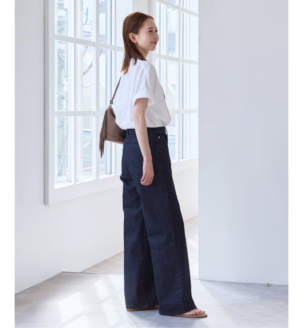 U by SPICK&SPAN「《追加予約》ハイライズストレートデニム」|デニム|