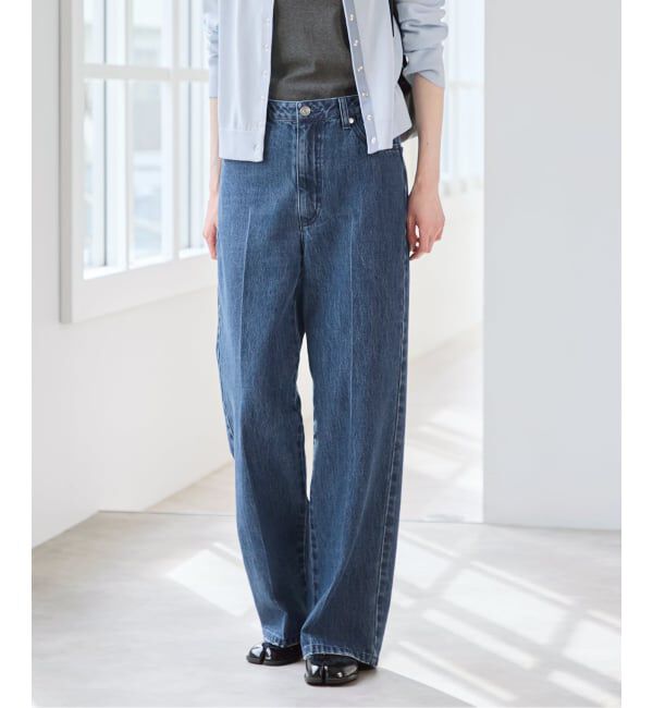 U by SPICK&SPAN「《追加予約》ハイライズストレートデニム」|デニム|