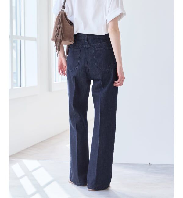 U by SPICK&SPAN「《追加予約》ハイライズストレートデニム」|デニム|