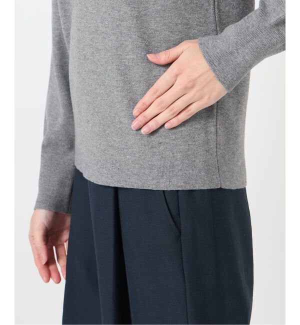  「【洗える】ウォッシャブルギャザースリーブプルオーバー」|ニット・セーター|