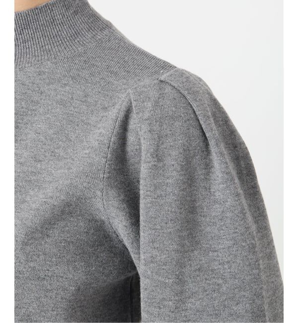  「【洗える】ウォッシャブルギャザースリーブプルオーバー」|ニット・セーター|