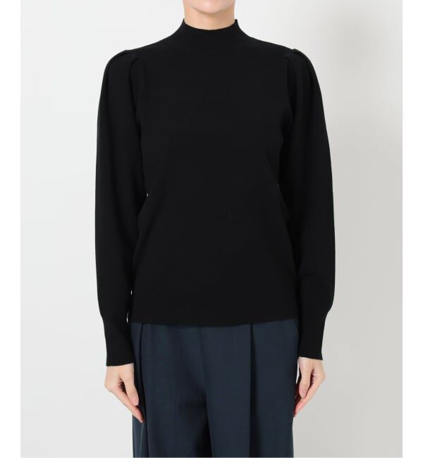  「【洗える】ウォッシャブルギャザースリーブプルオーバー」|ニット・セーター|