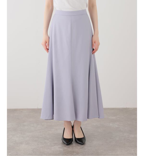  「【洗える】麻混マーメードスカート」|スカート|