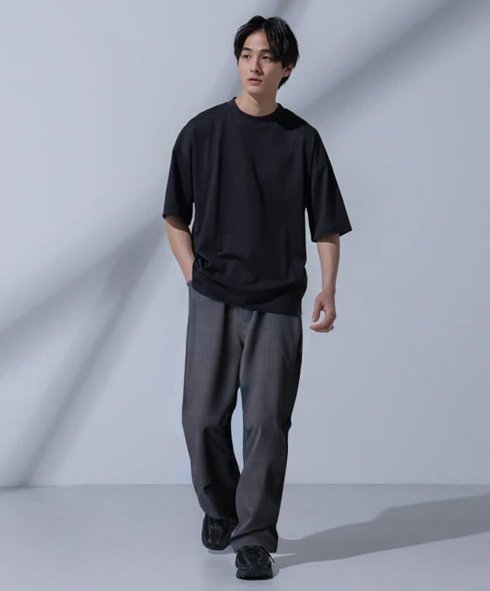 nano･universe「Anti Soaked(R)汗染み防止 クルーネックビッグT」|Tシャツ・カットソー|