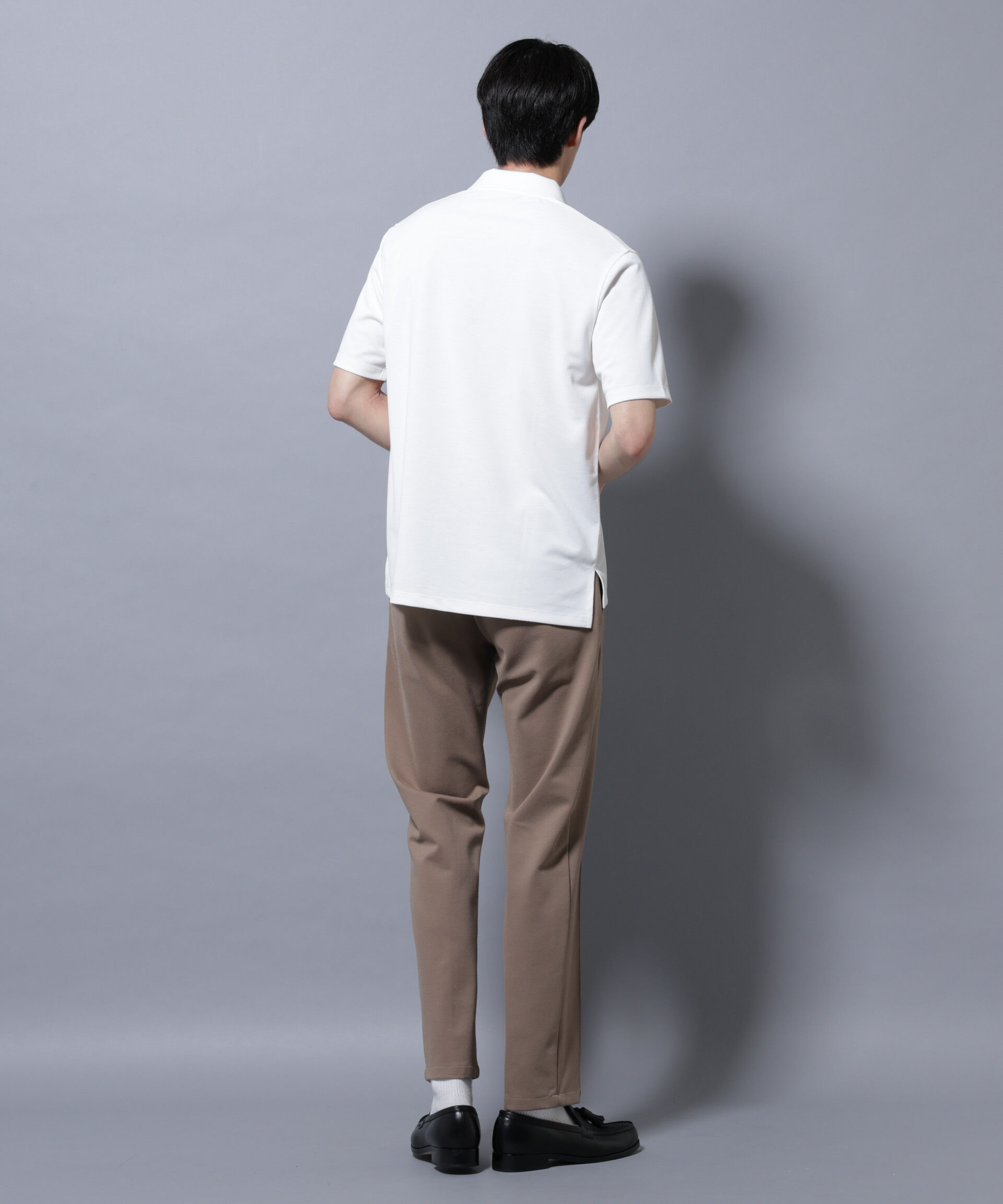 nano･universe「「モダンコンフォートシリーズ」スリムイージースラックス」|チノ|