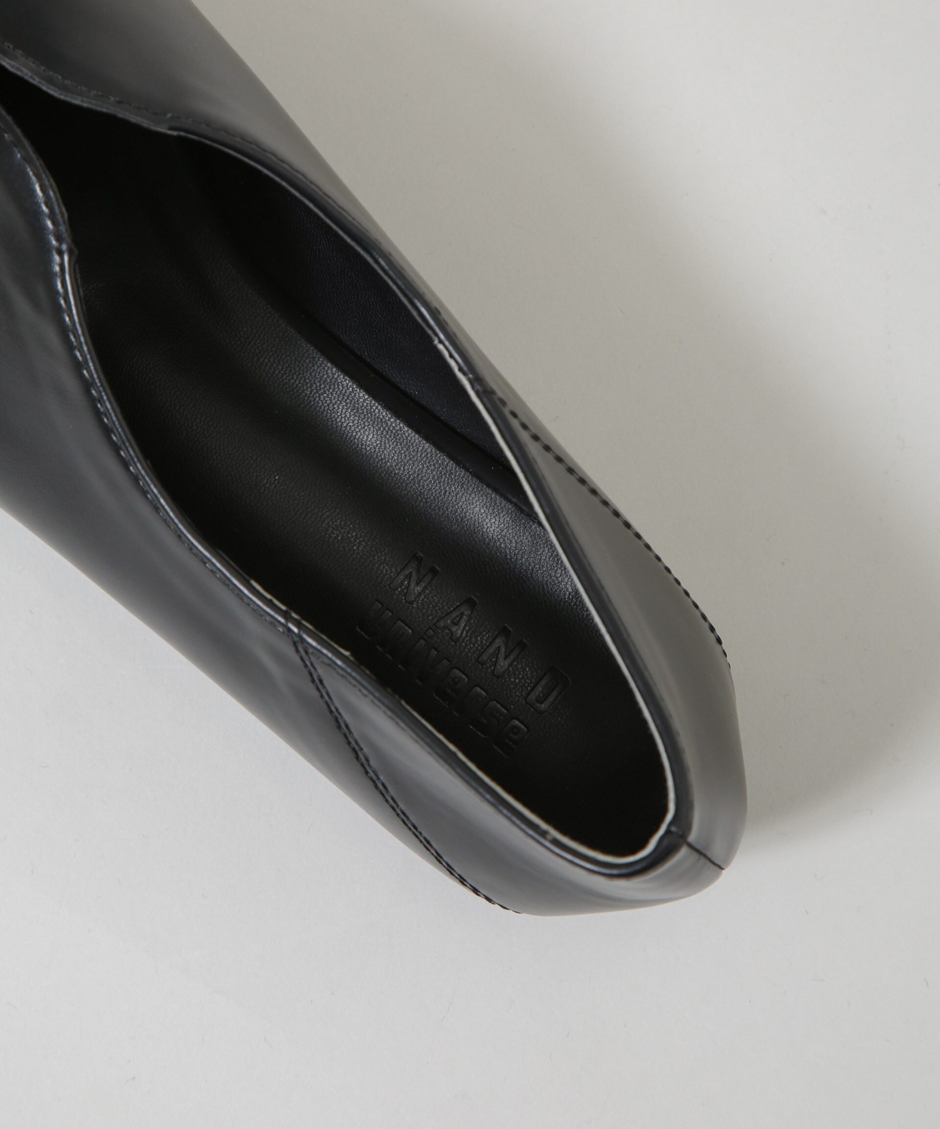 nano･universe「Vカット2wayフラットシューズ」|ビジネス・ドレスシューズ|