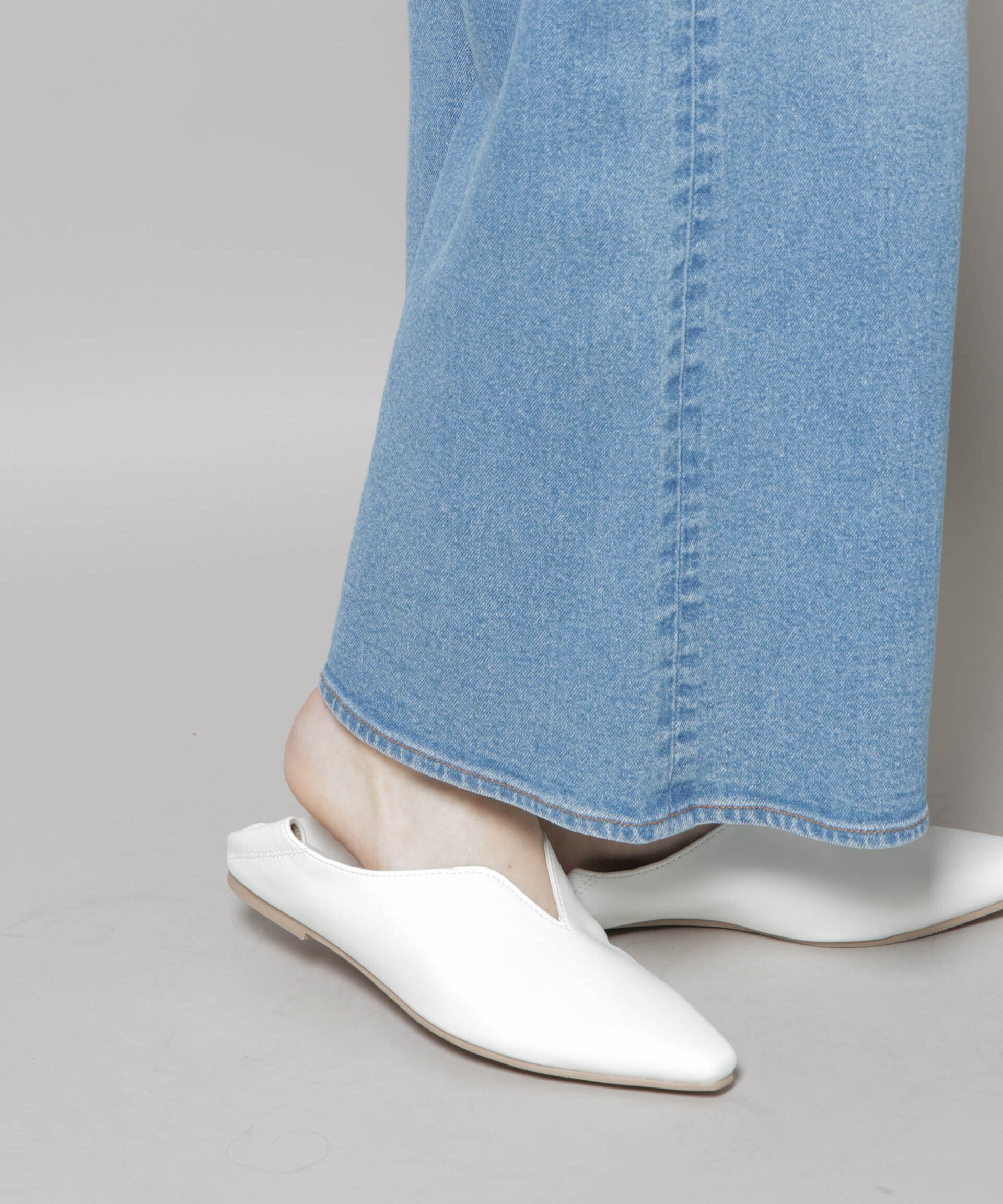 nano･universe「Vカット2wayフラットシューズ」|ビジネス・ドレスシューズ|