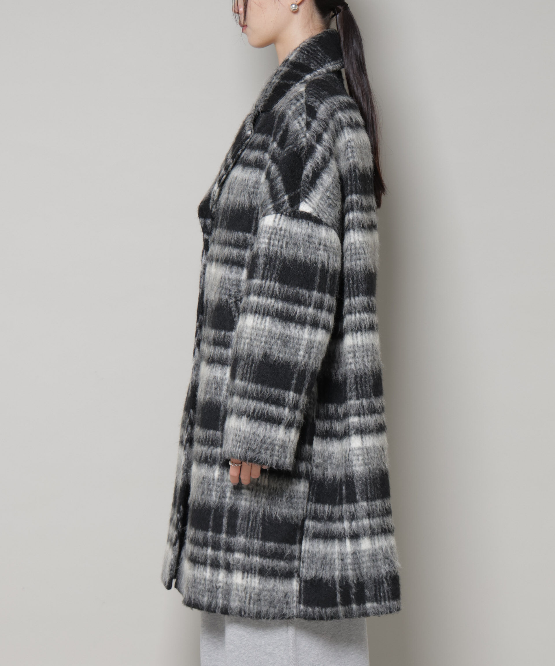 nano･universe「シャギーチェックコート」|その他|